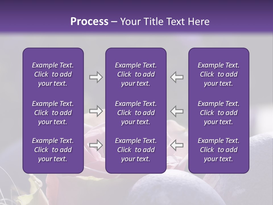 Vertically Dyed Blossomed PowerPoint Template