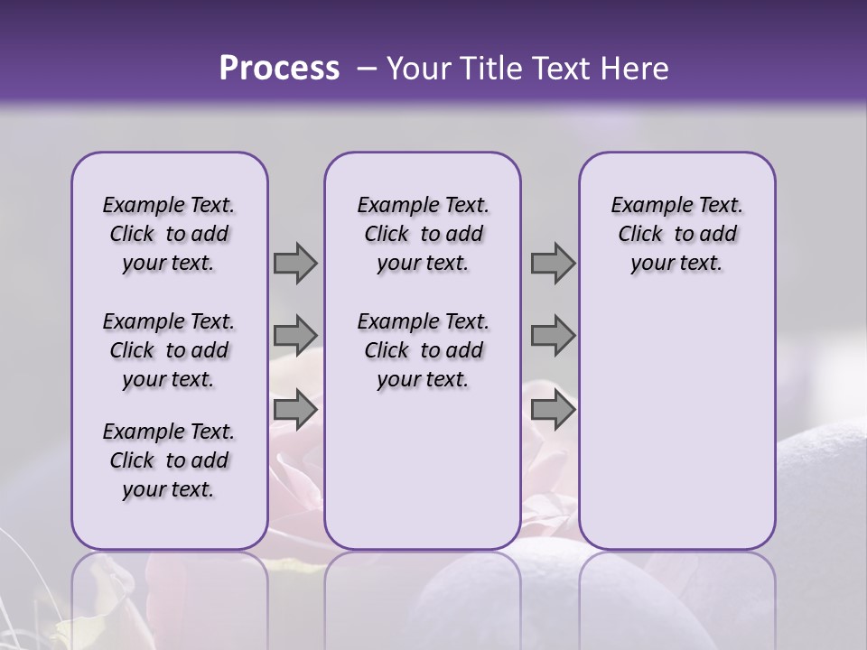 Vertically Dyed Blossomed PowerPoint Template