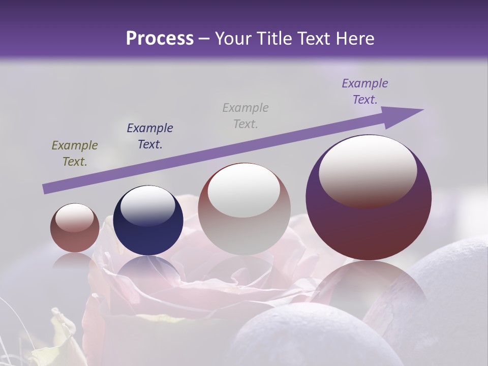 Vertically Dyed Blossomed PowerPoint Template