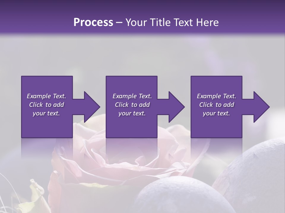 Vertically Dyed Blossomed PowerPoint Template