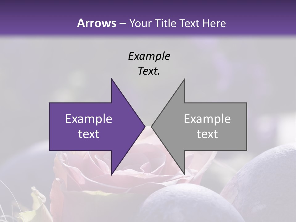 Vertically Dyed Blossomed PowerPoint Template