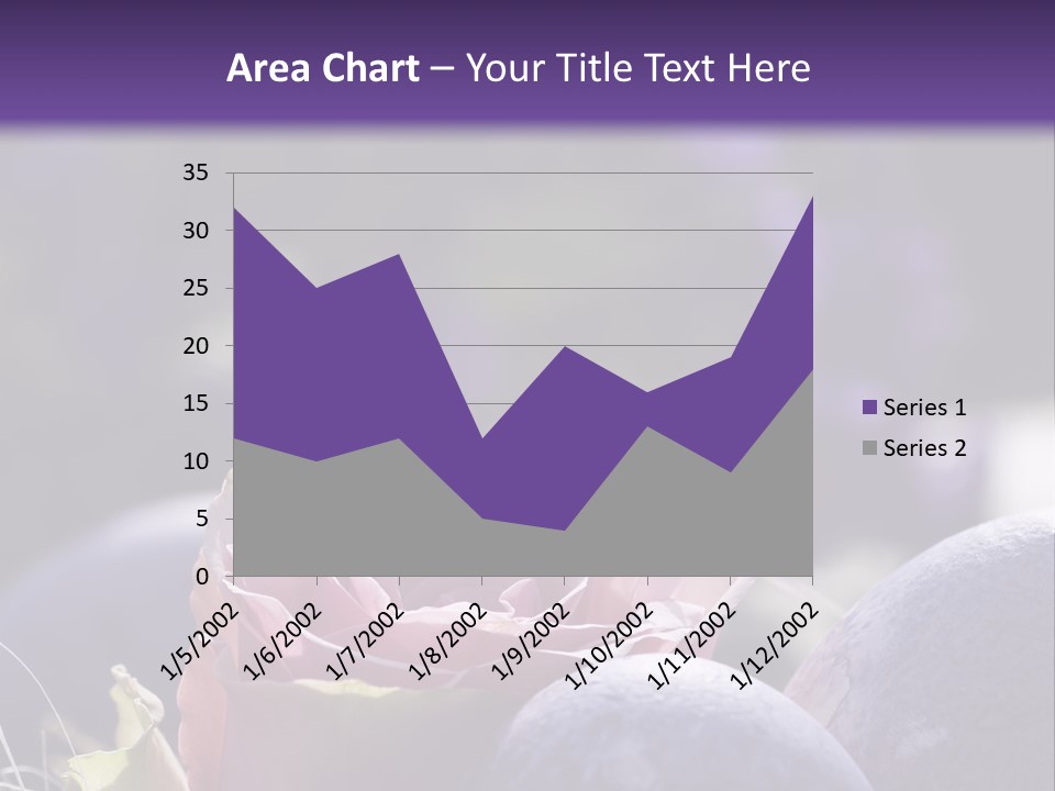 Vertically Dyed Blossomed PowerPoint Template