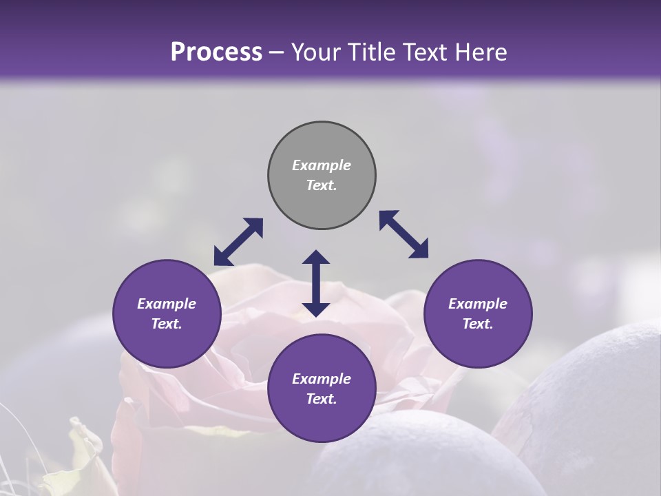 Vertically Dyed Blossomed PowerPoint Template