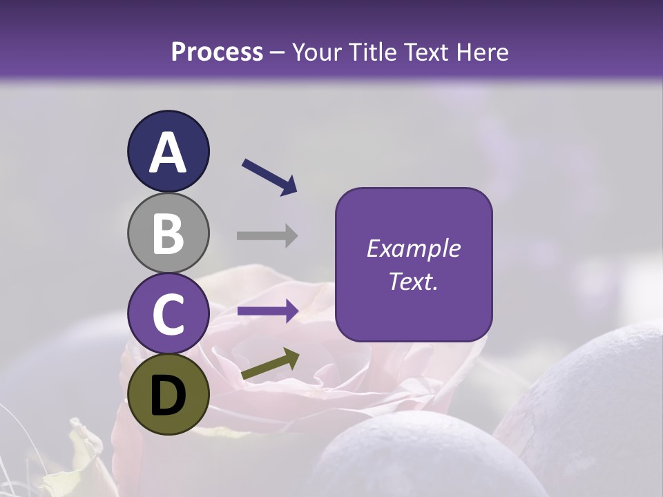 Vertically Dyed Blossomed PowerPoint Template