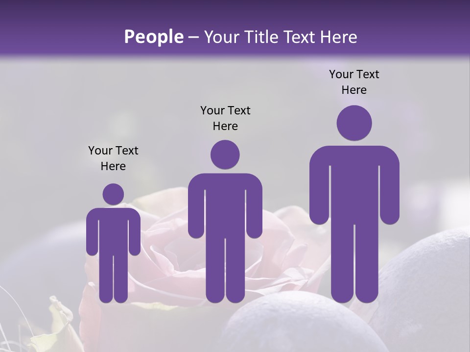 Vertically Dyed Blossomed PowerPoint Template