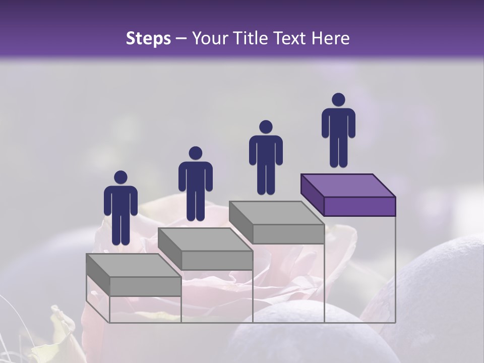 Vertically Dyed Blossomed PowerPoint Template