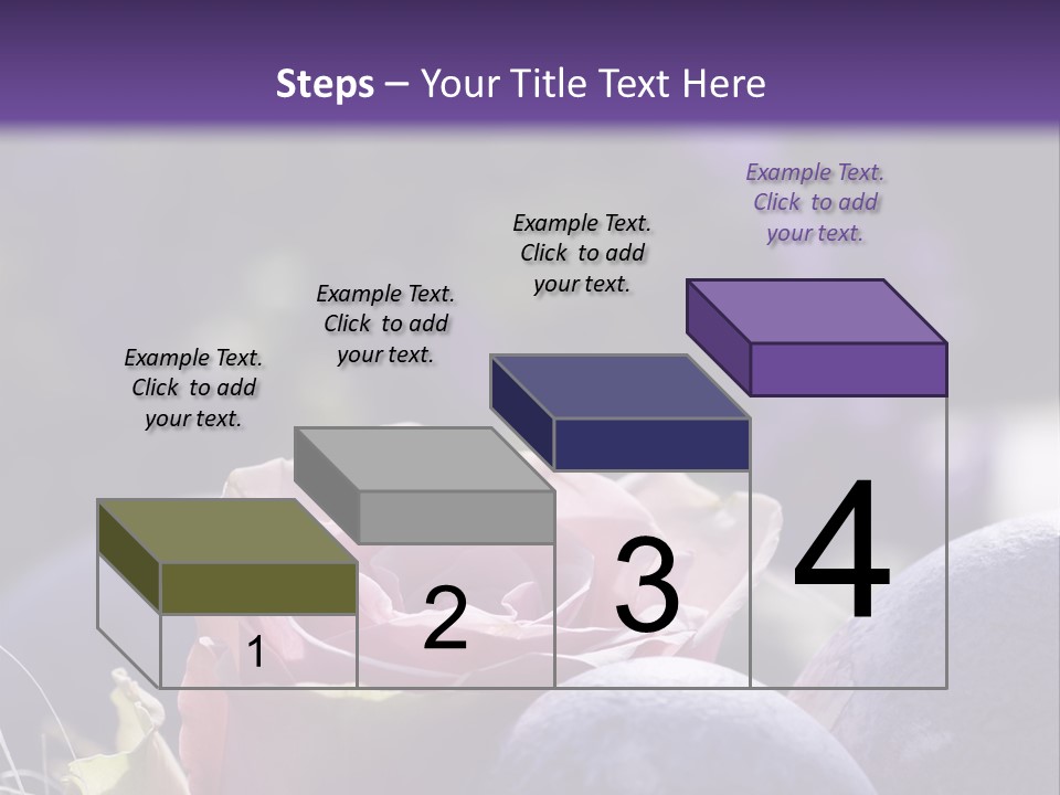 Vertically Dyed Blossomed PowerPoint Template