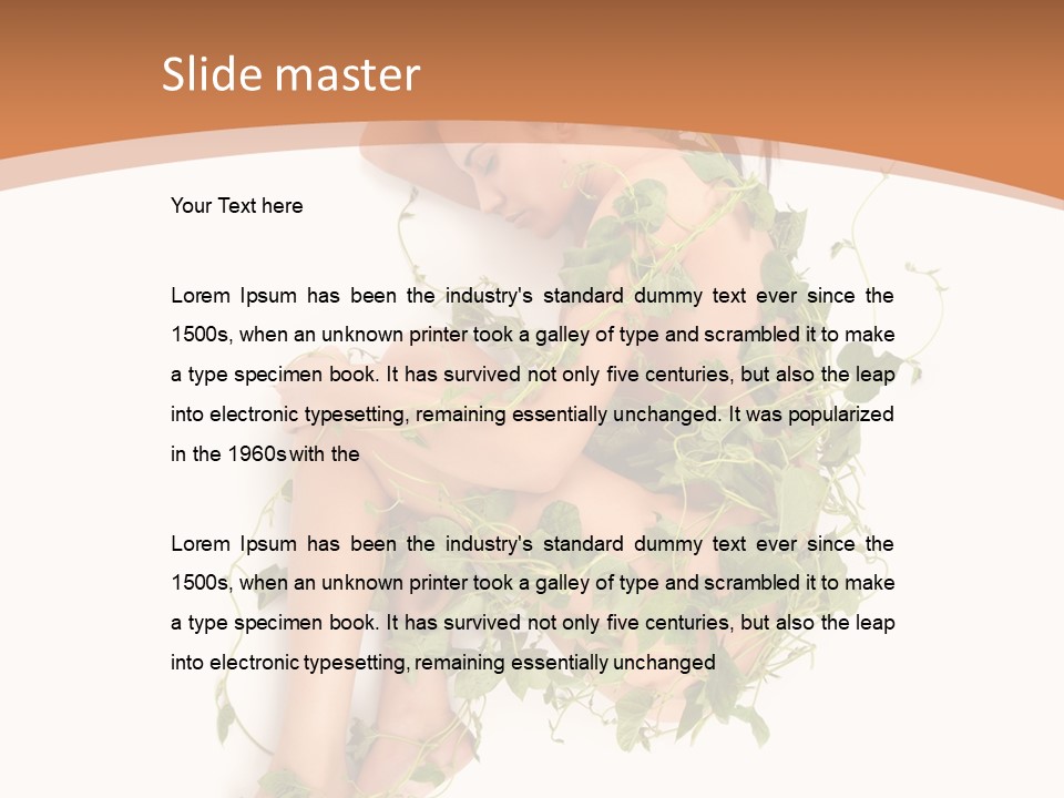 Beauty Plant Innocence PowerPoint Template