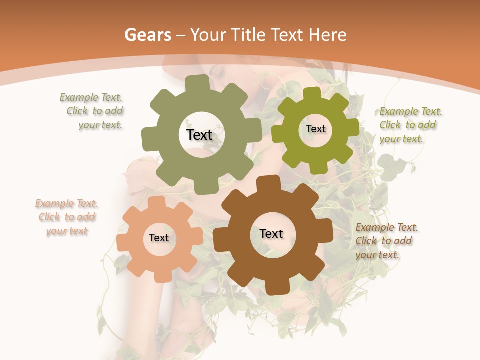 Beauty Plant Innocence PowerPoint Template