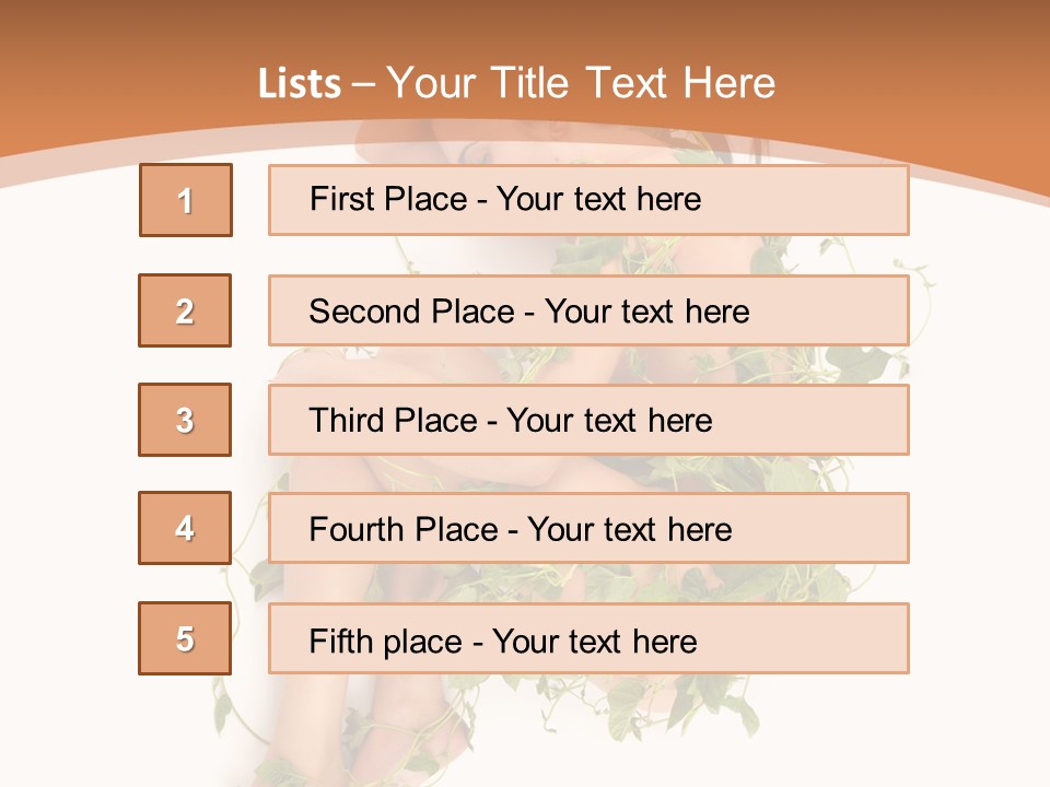 Beauty Plant Innocence PowerPoint Template