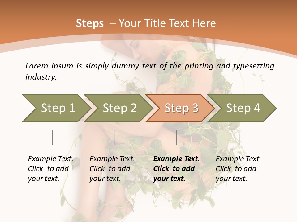 Beauty Plant Innocence PowerPoint Template