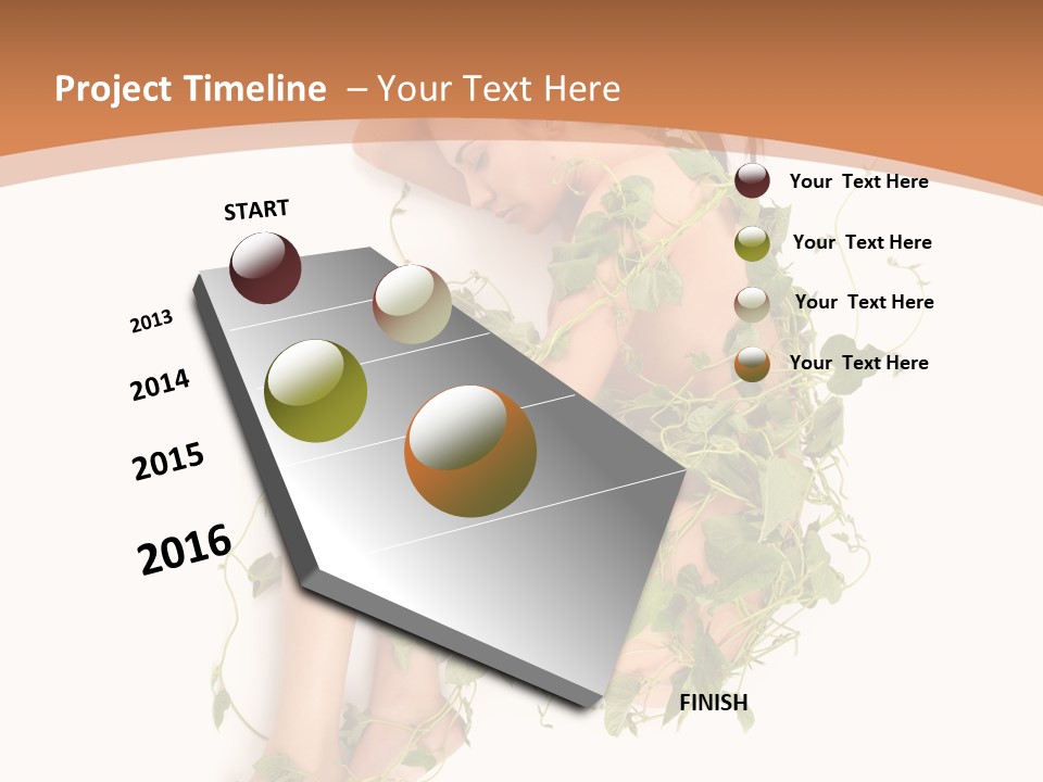 Beauty Plant Innocence PowerPoint Template