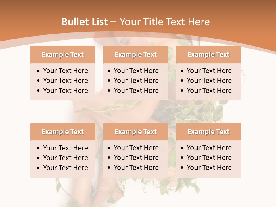 Beauty Plant Innocence PowerPoint Template