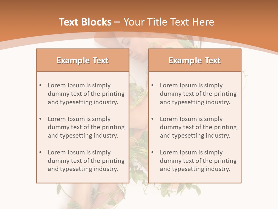 Beauty Plant Innocence PowerPoint Template
