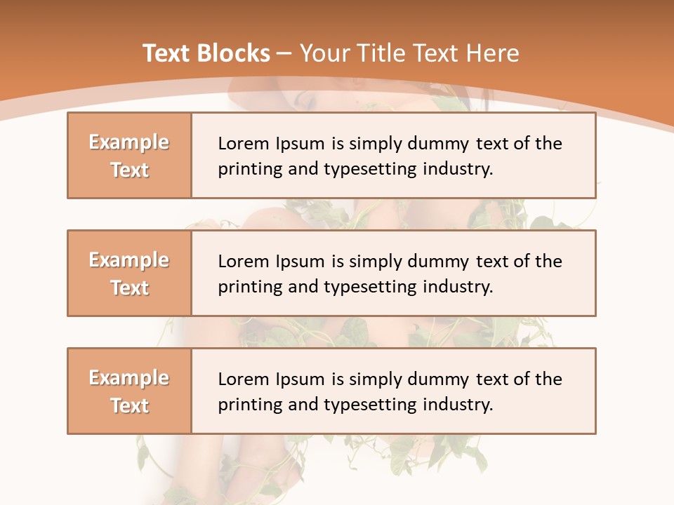 Beauty Plant Innocence PowerPoint Template