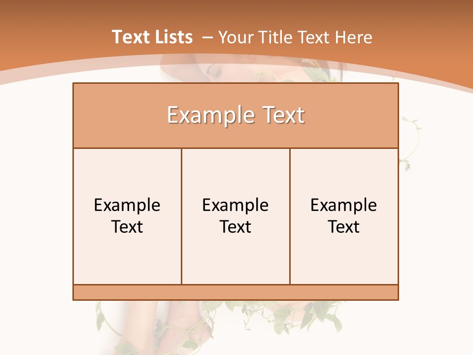 Beauty Plant Innocence PowerPoint Template