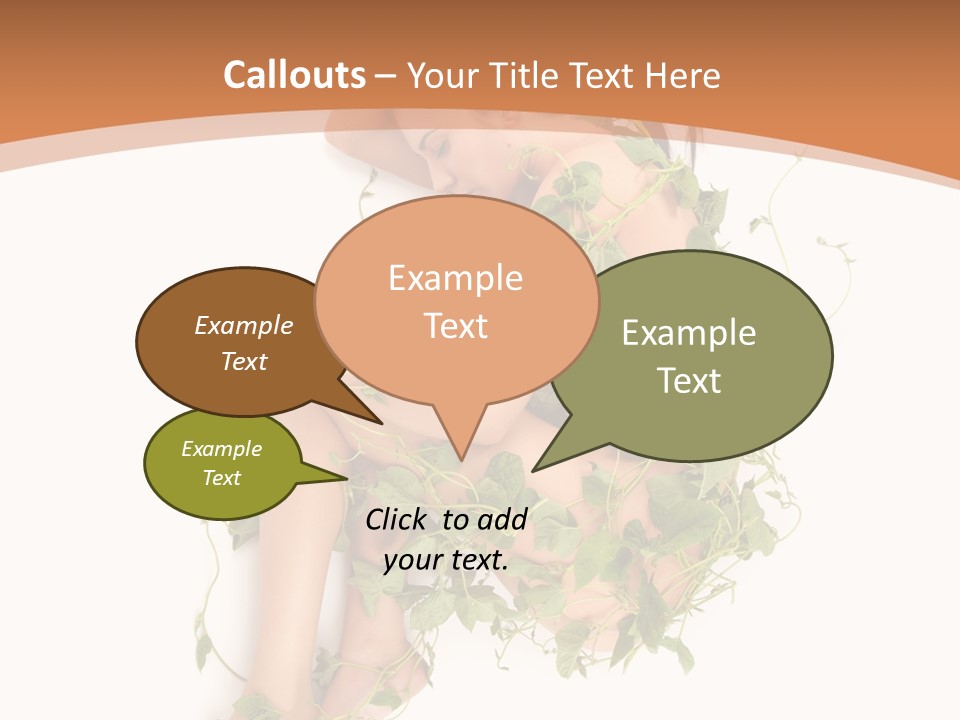 Beauty Plant Innocence PowerPoint Template