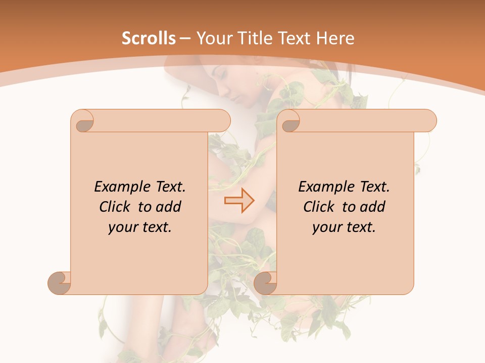 Beauty Plant Innocence PowerPoint Template