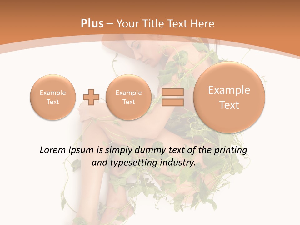 Beauty Plant Innocence PowerPoint Template