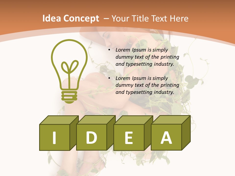 Beauty Plant Innocence PowerPoint Template