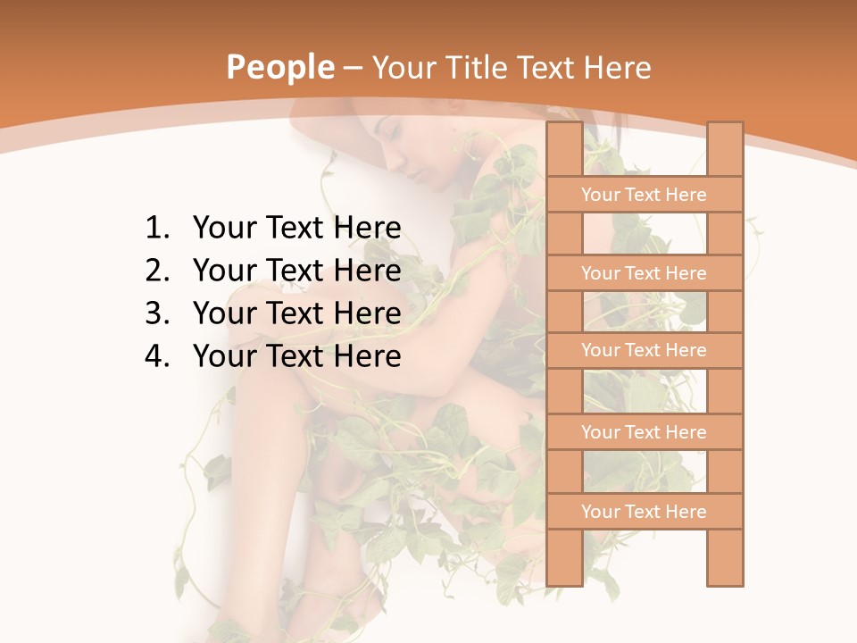 Beauty Plant Innocence PowerPoint Template