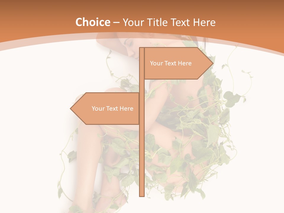 Beauty Plant Innocence PowerPoint Template