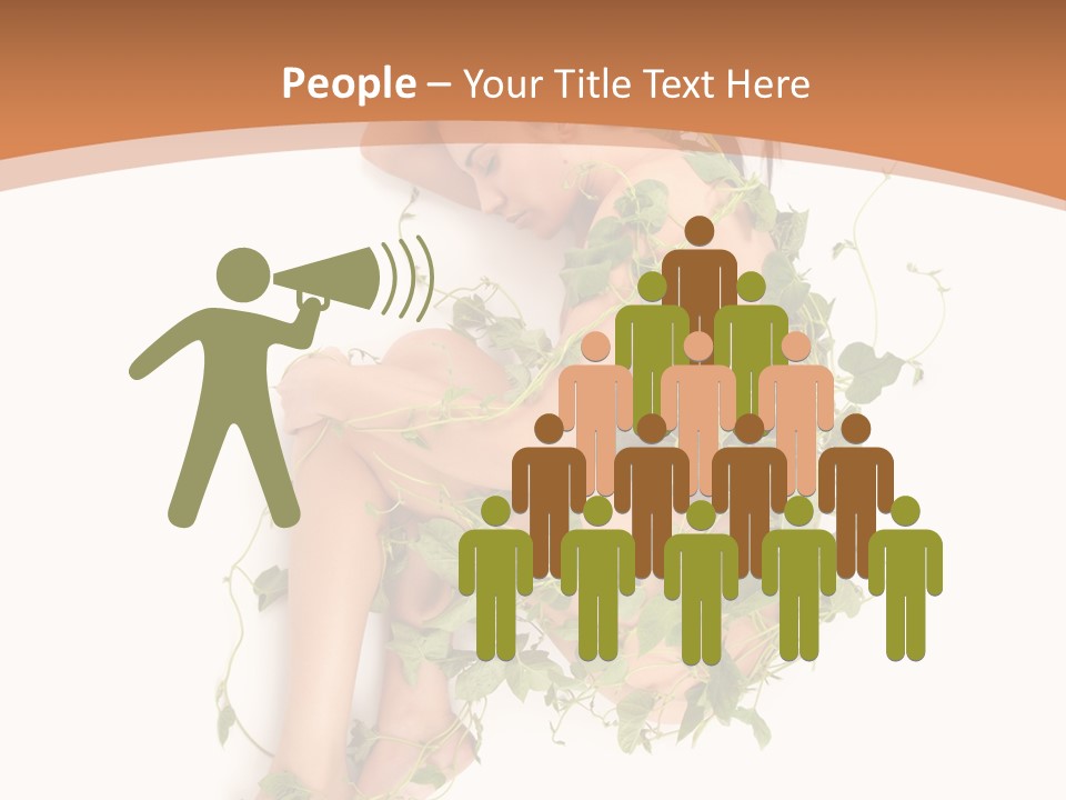 Beauty Plant Innocence PowerPoint Template