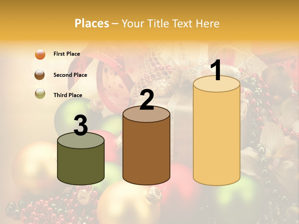 Year Golden Border PowerPoint Template
