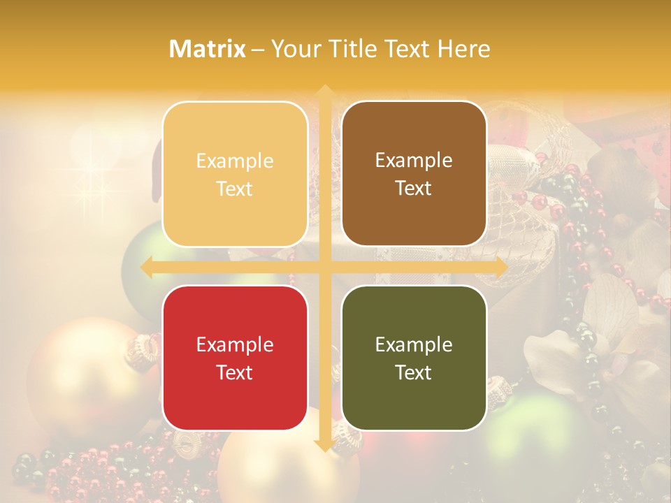 Year Golden Border PowerPoint Template