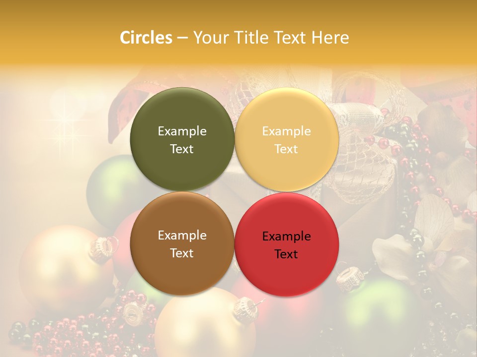 Year Golden Border PowerPoint Template