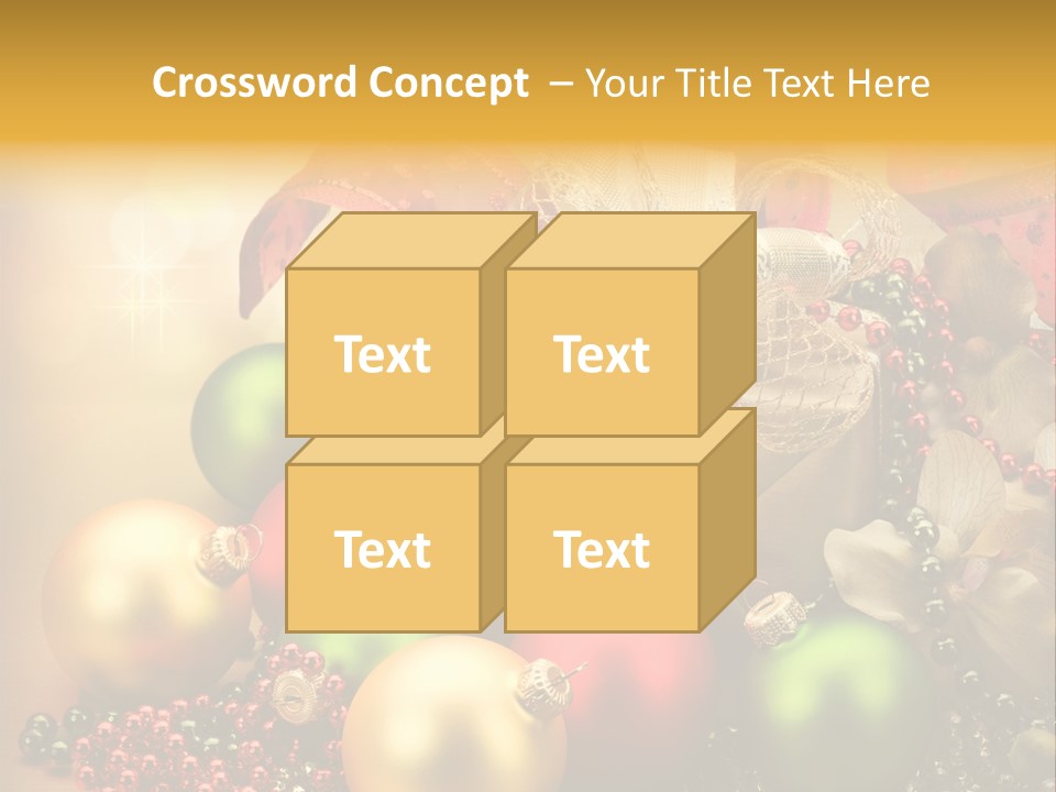 Year Golden Border PowerPoint Template