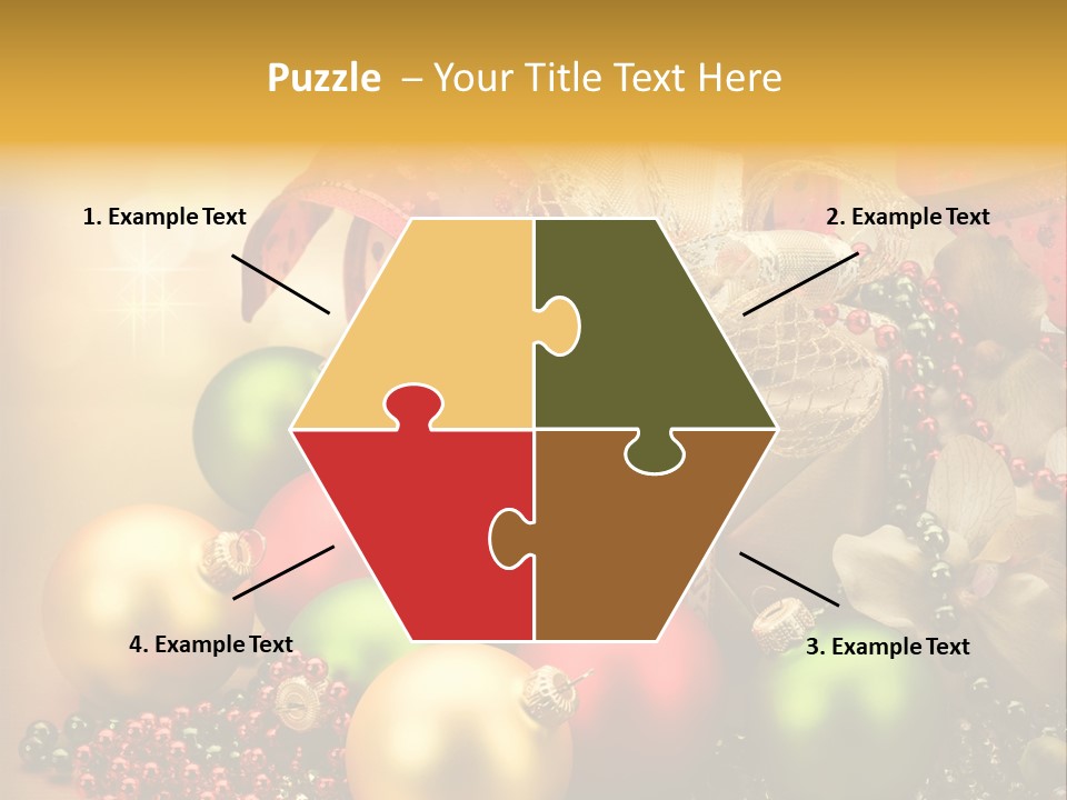 Year Golden Border PowerPoint Template