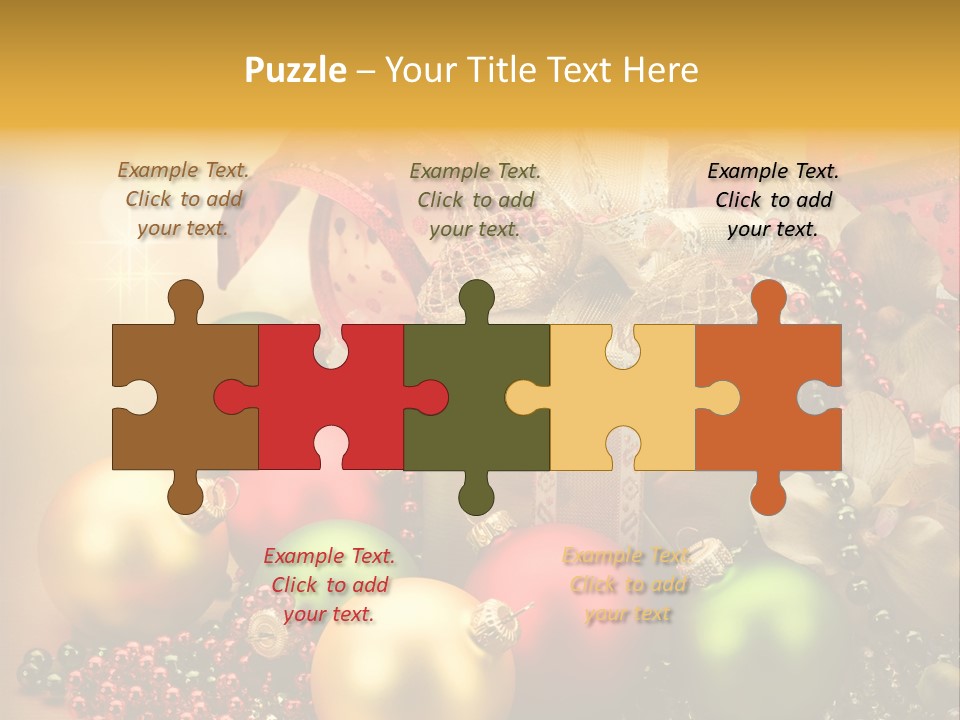 Year Golden Border PowerPoint Template