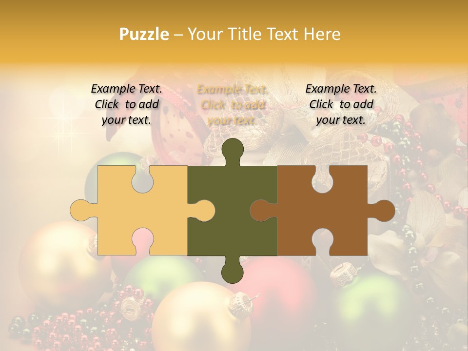 Year Golden Border PowerPoint Template