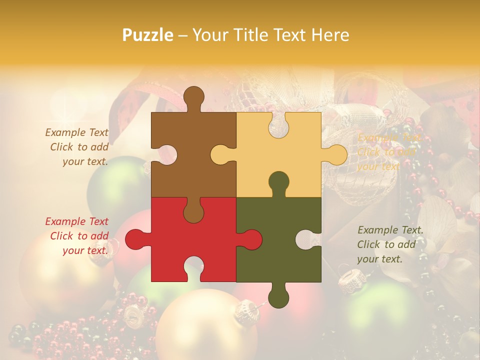 Year Golden Border PowerPoint Template