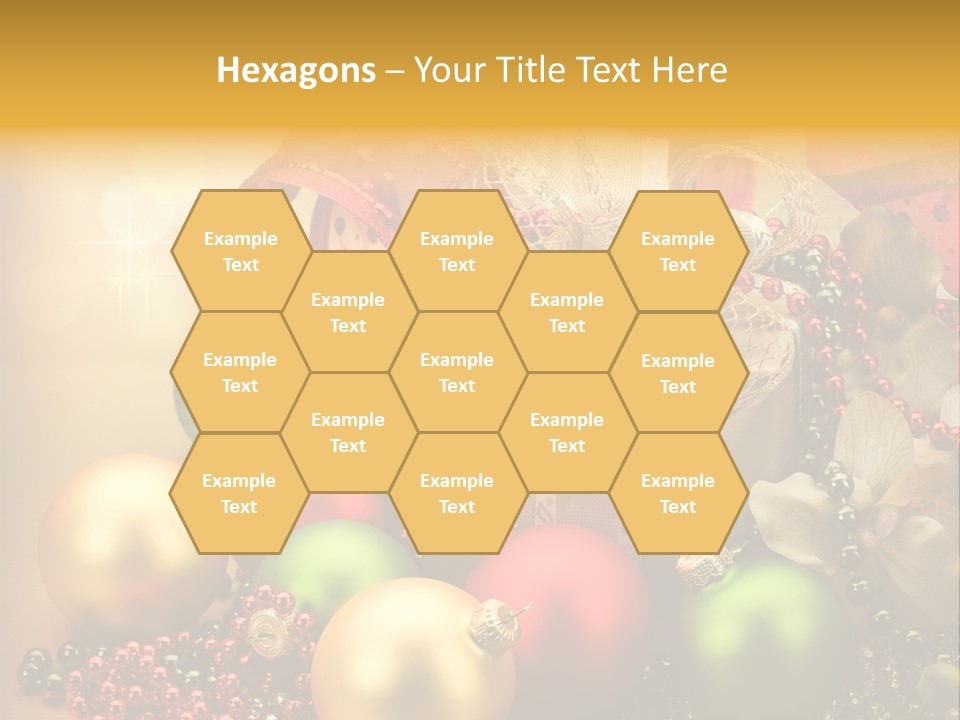 Year Golden Border PowerPoint Template