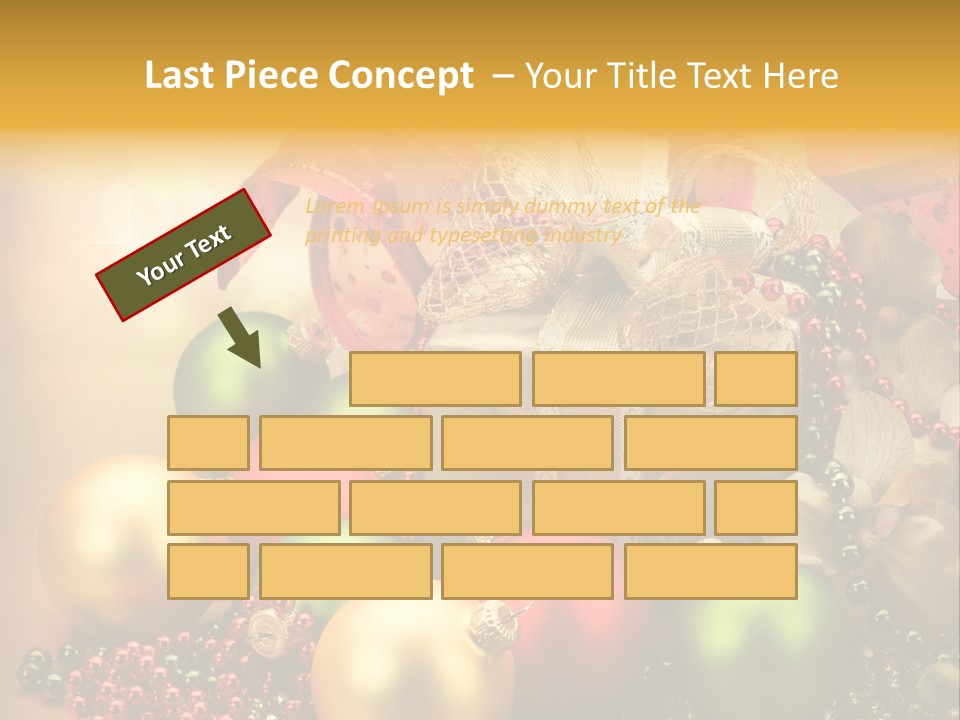 Year Golden Border PowerPoint Template