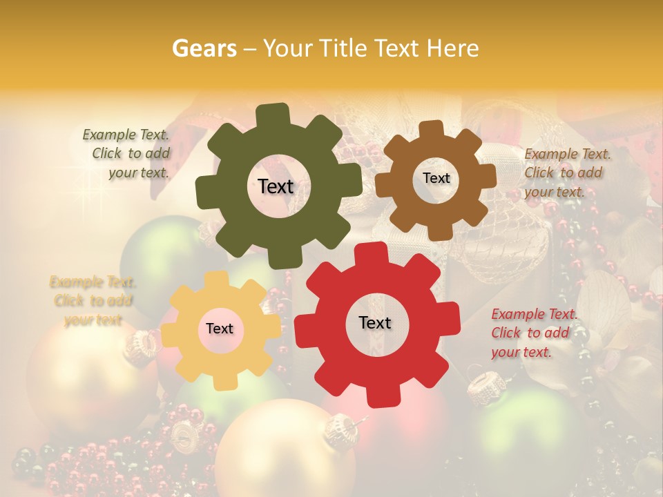 Year Golden Border PowerPoint Template