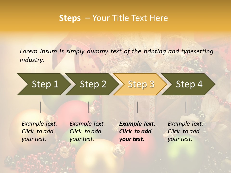 Year Golden Border PowerPoint Template