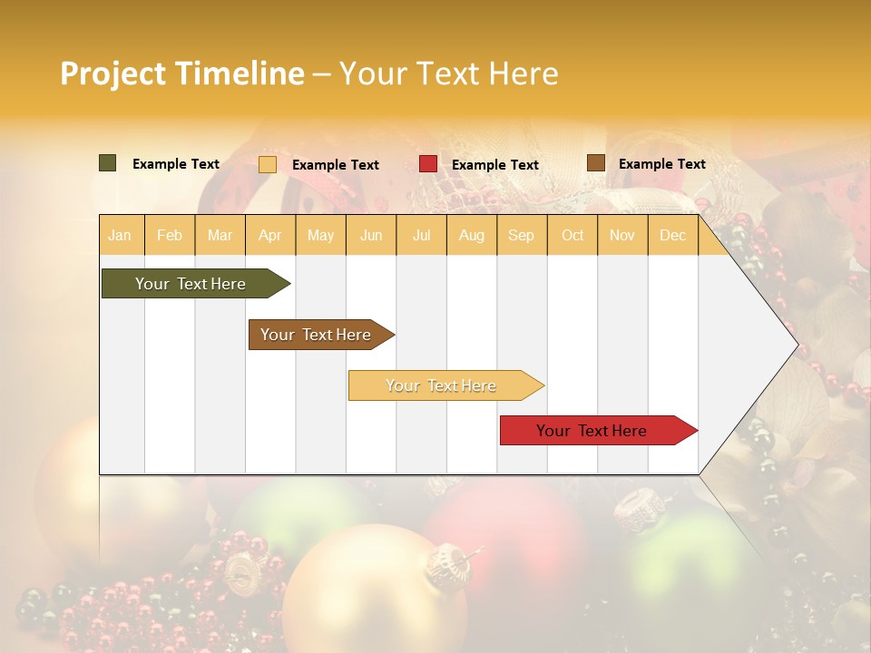 Year Golden Border PowerPoint Template