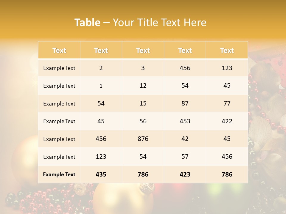 Year Golden Border PowerPoint Template