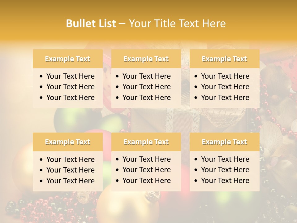 Year Golden Border PowerPoint Template