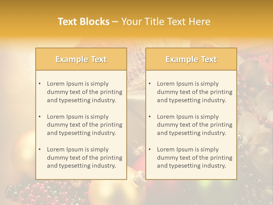 Year Golden Border PowerPoint Template