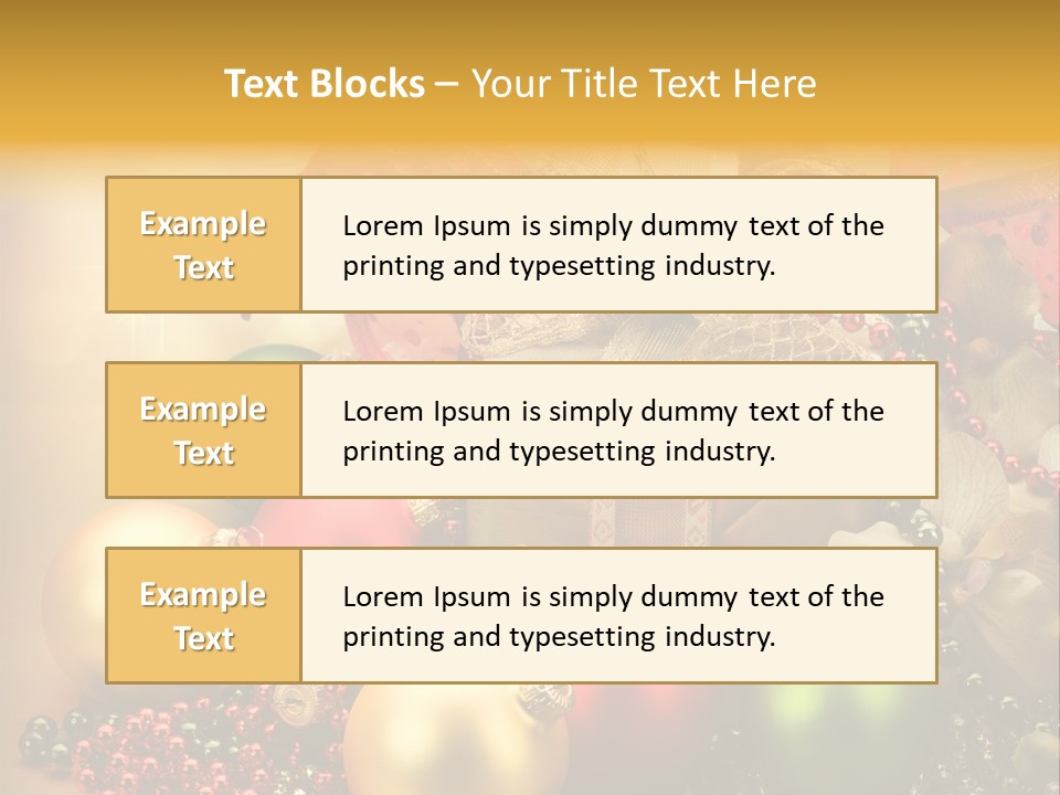 Year Golden Border PowerPoint Template