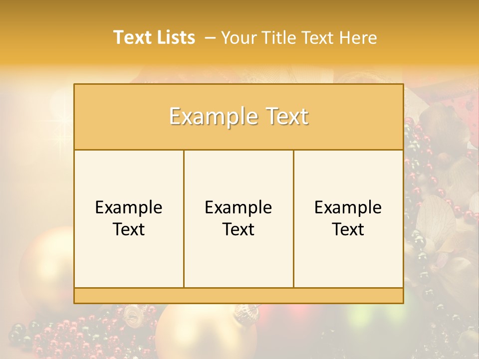 Year Golden Border PowerPoint Template