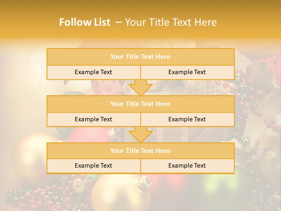 Year Golden Border PowerPoint Template