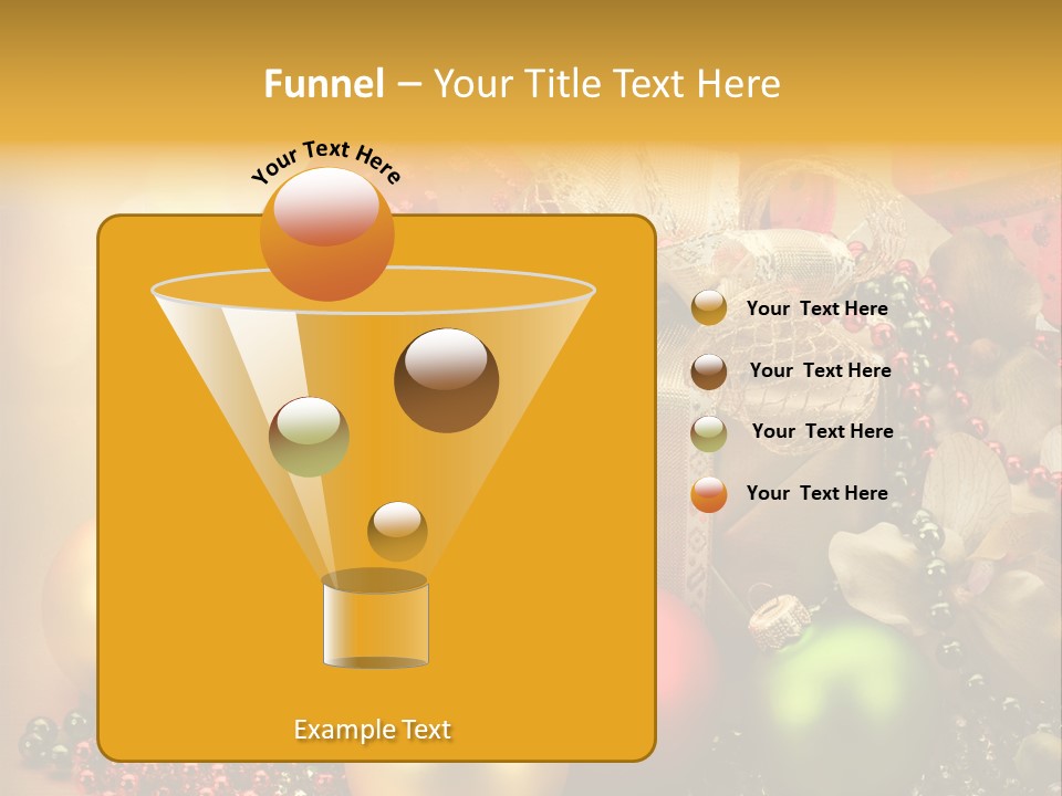Year Golden Border PowerPoint Template