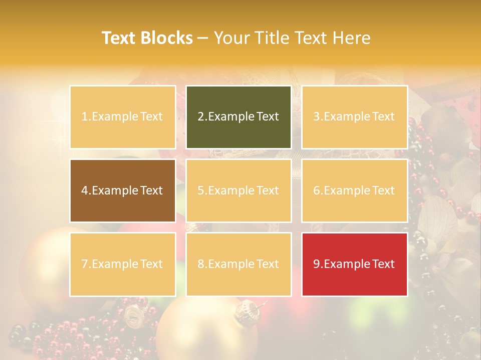 Year Golden Border PowerPoint Template
