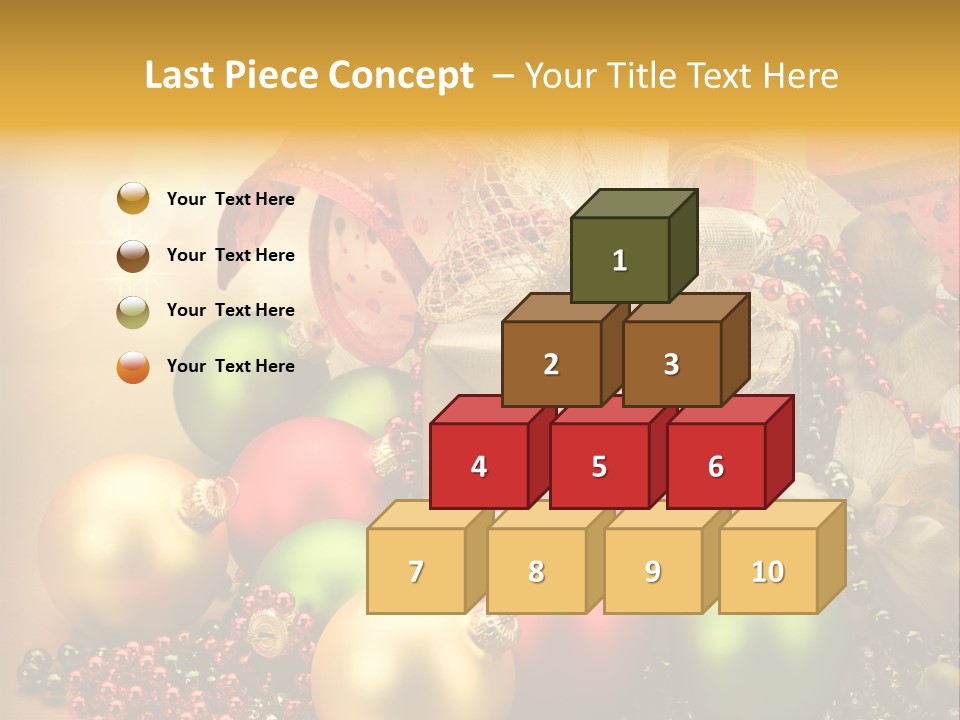Year Golden Border PowerPoint Template