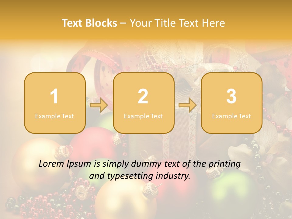 Year Golden Border PowerPoint Template